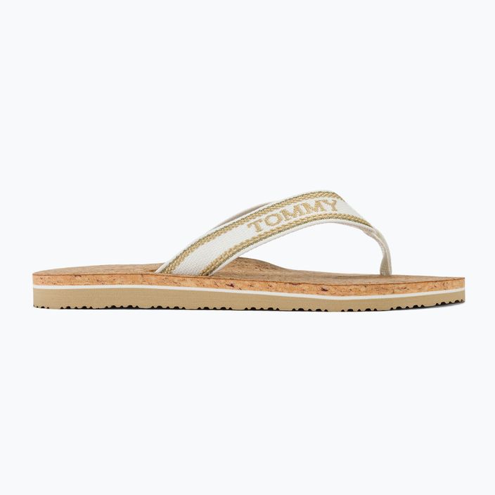 Moteriškos šlepetės per pirštą Tommy Hilfiger Cork Beach Sandal harvest wheat 2