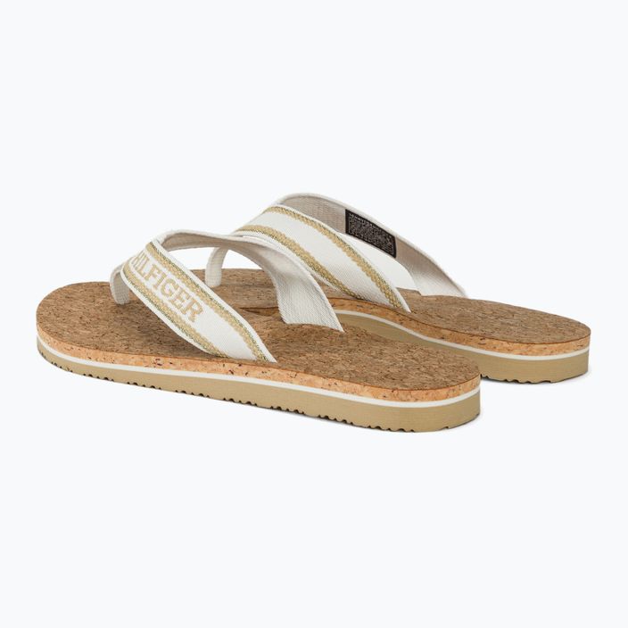 Moteriškos šlepetės per pirštą Tommy Hilfiger Cork Beach Sandal harvest wheat 3