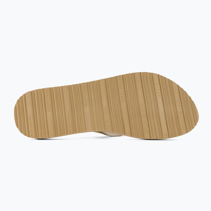 Moteriškos šlepetės per pirštą Tommy Hilfiger Cork Beach Sandal harvest wheat 5