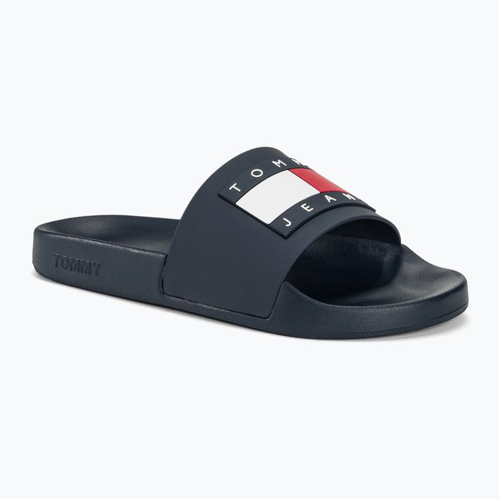 Tommy Jeans Moterų šlepetės Flag Pool Slide Ess dark night navy