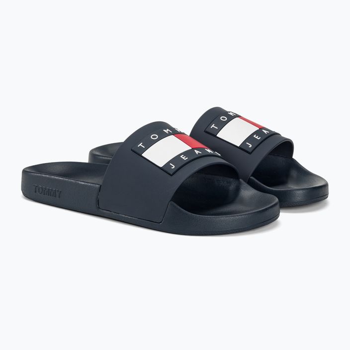 Tommy Jeans Moterų šlepetės Flag Pool Slide Ess dark night navy 4