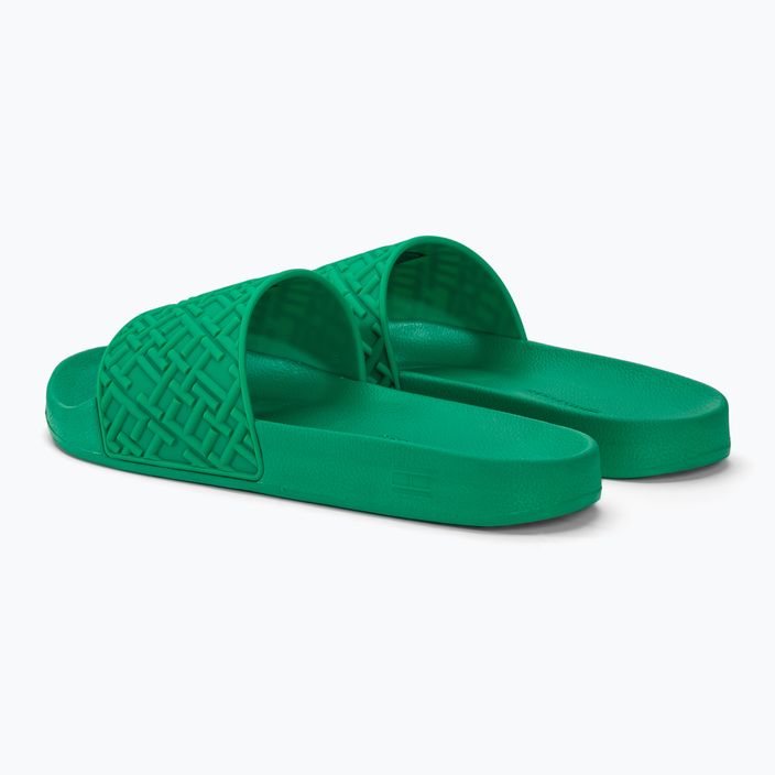 Moteriškos šlepetės Tommy Hilfiger Monogram Pool Slide olympic green 3