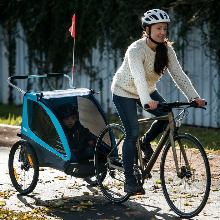 Thule Coaster XT Bike Trailer+Stroll dviračio priekaba dviems asmenims, juoda 10101810 6