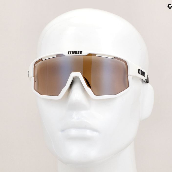 Bliz Fusion Nano Optics Photochromic S1-S3 matiniai baltos/rudos spalvos daugkartiniai dviračių akiniai 10