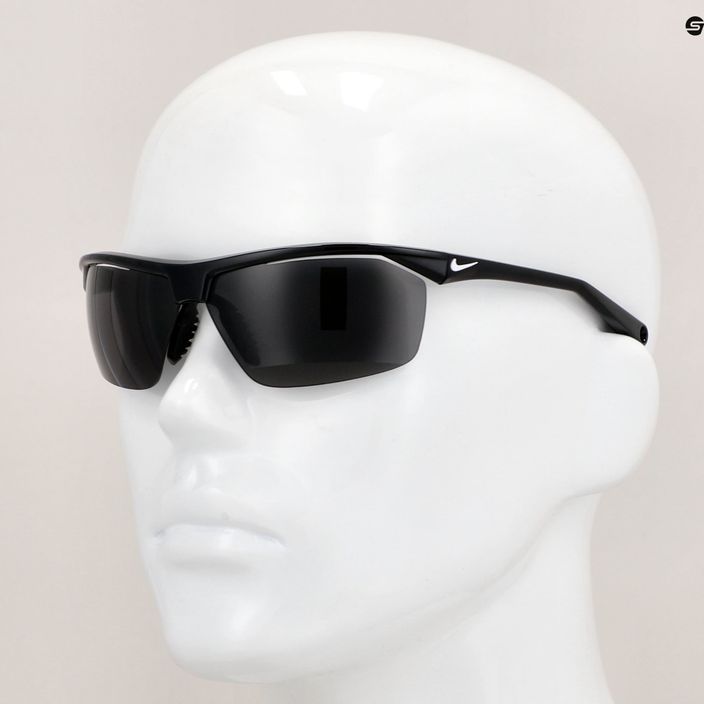"Nike Tailwind 12" juodi/balti/pilki lęšiai akiniai nuo saulės 8