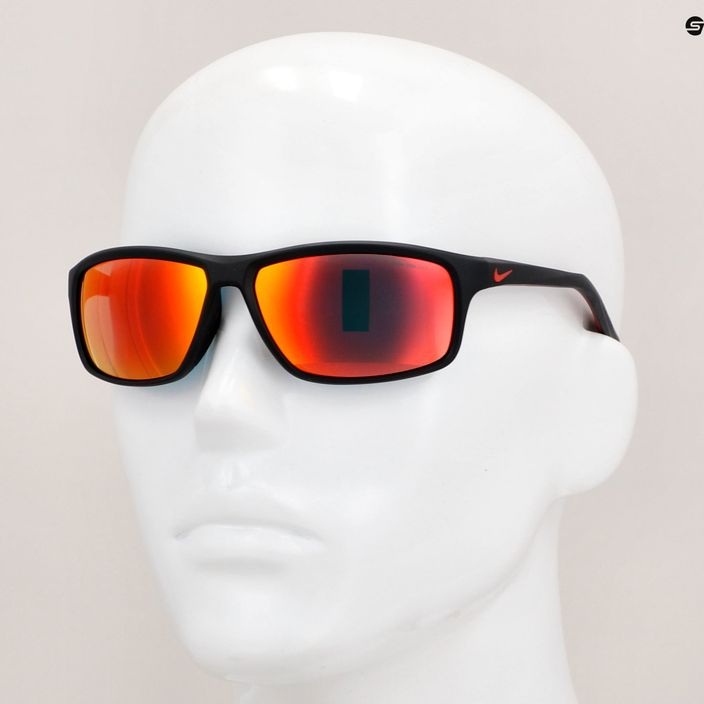 "Nike Adrenaline 22 M" matinės juodos/vienuolyno raudonos/pilkos spalvos su raudonais lęšiais akiniai nuo saulės 12