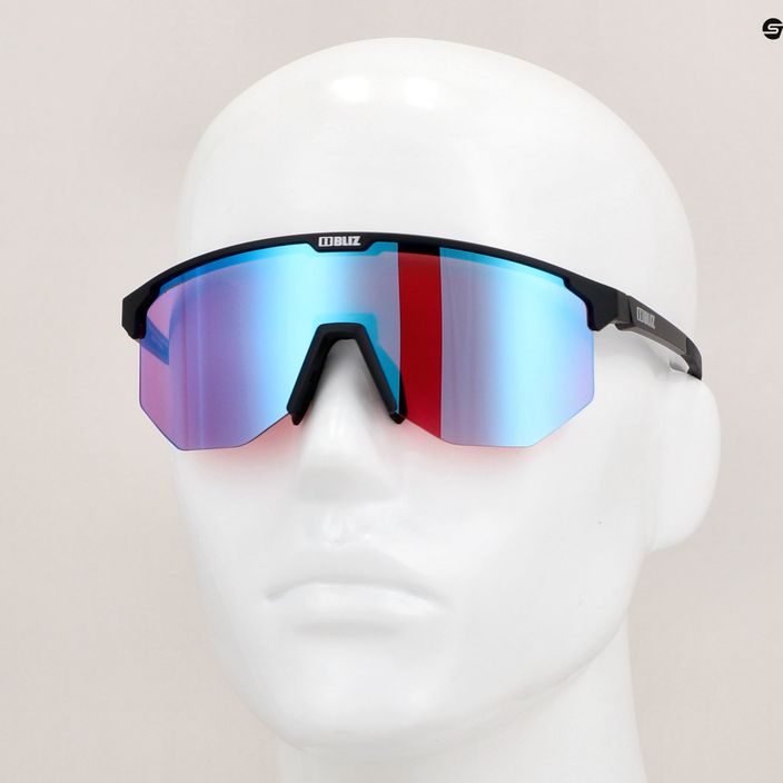 Bliz Hero Nano Optics Nordic Light S2 dviratininkų akiniai matiniai juodi/šviesūs begonijos/violetiniai mėlyni multi 13