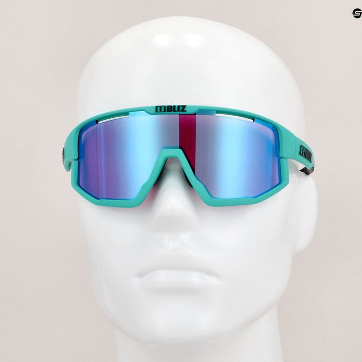 Bliz Fusion Nano Optics Nordic Light S2 dviratininkų akiniai matiniai turkio/begonijos/violetinės mėlynos spalvos multi 15