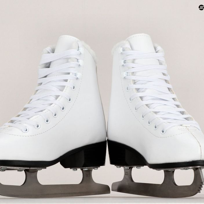 Vaikiškos dailiojo čiuožimo pačiūžos ATTABO FS baltos spalvos 12