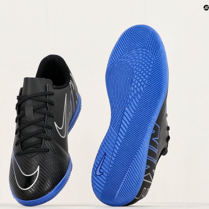Nike JR Mercurial Vapor 15 Club IC juoda/chromas/hyper real futbolo bateliai 8