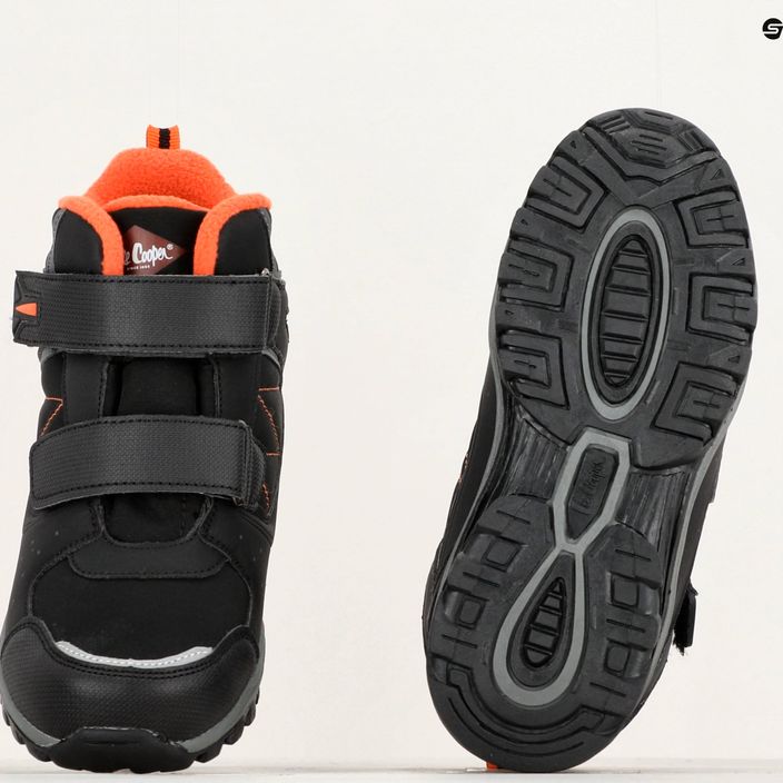 Lee Cooper vaikiški sniego batai LCJ-23-01-2060 juodi/oranžiniai 10