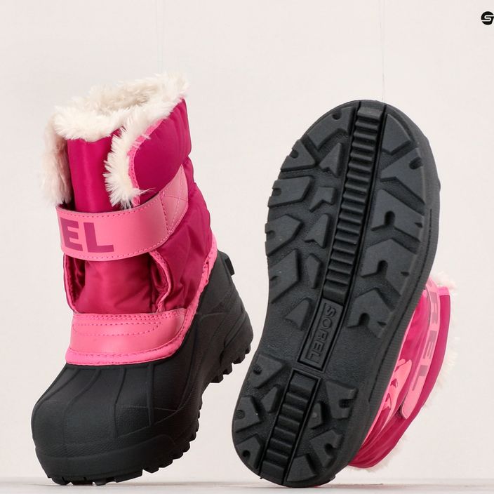 Paauglių sniego batai Sorel Snow Commander tropic pink/deep blush 15