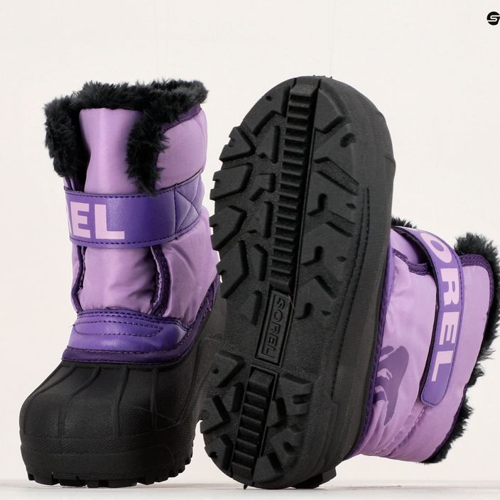 Paauglių sniego batai Sorel Snow Commander gumdrop/purple violet 15