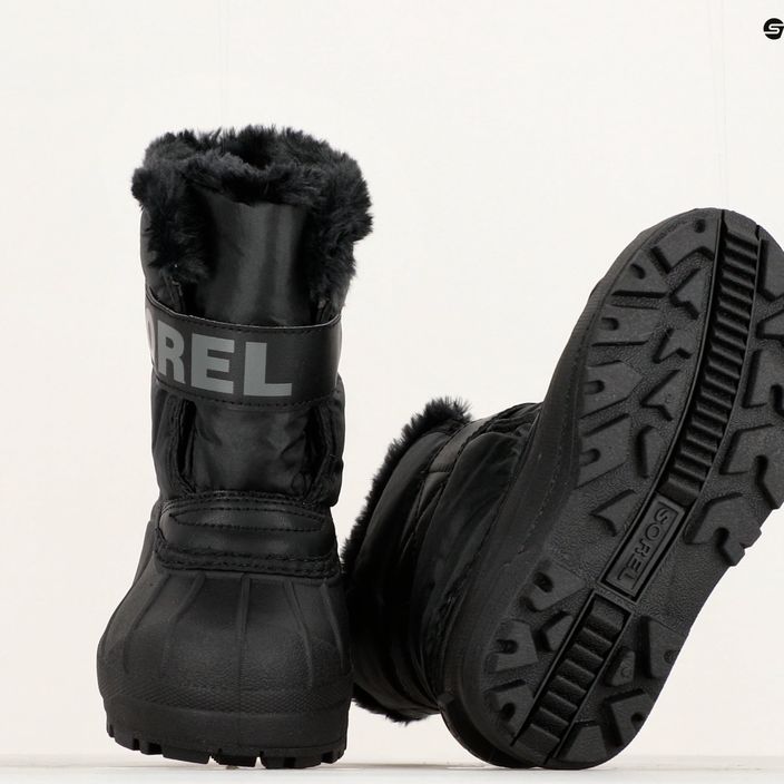 Paauglių sniego batai Sorel Snow Commander black/charcoal 15