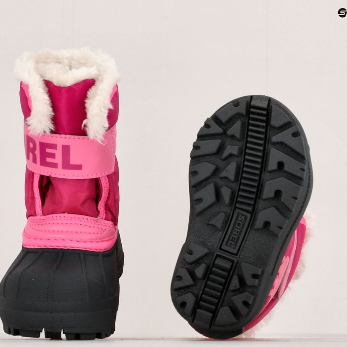 "Sorel Snow Commander" vaikiški sniego batai atogrąžų rožinė/deep blush 15