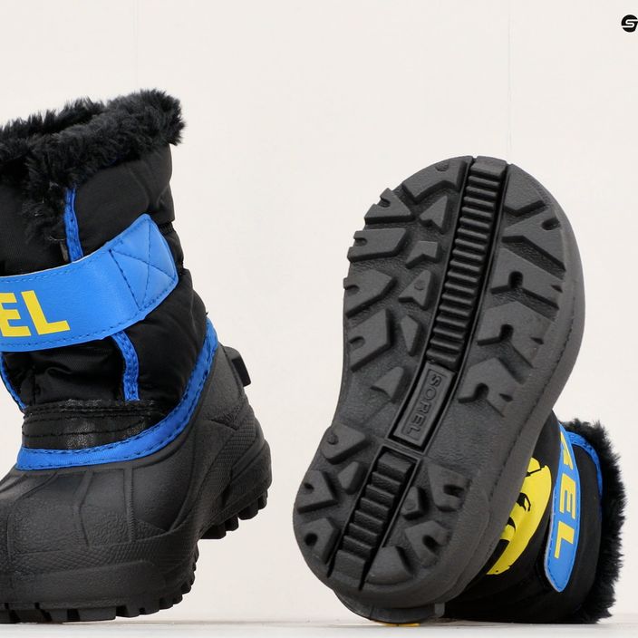 Vaikiški sniego batai Sorel Snow Commander black/super blue 15