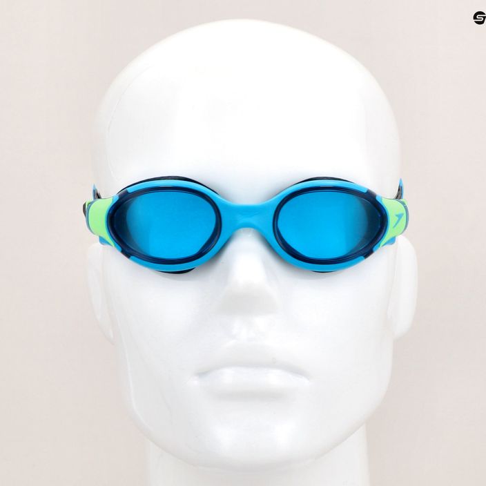 "Speedo Biofuse 2.0 Junior" mėlynos/žalios spalvos vaikiški plaukimo akiniai 6