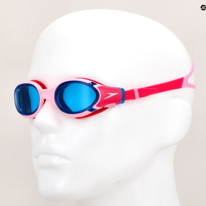 "Speedo Biofuse 2.0 Junior" rožinės/rožinės spalvos vaikiški plaukimo akiniai 6