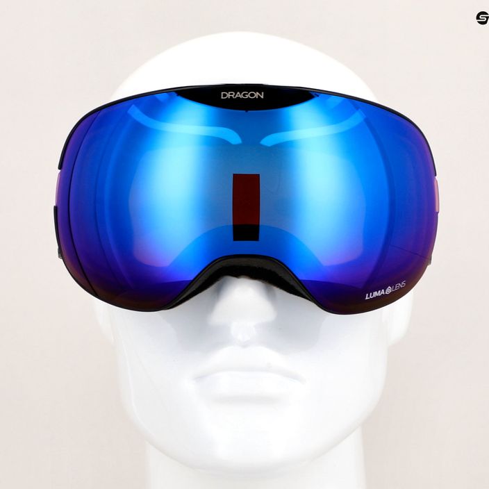 DRAGON X2 icon blue/lumalens blue ion/amber slidinėjimo akiniai 11