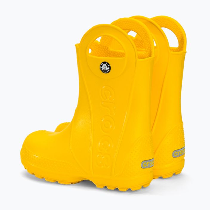 Vaikiški lietaus batai Crocs Handle Rain Boot Kids yellow 3
