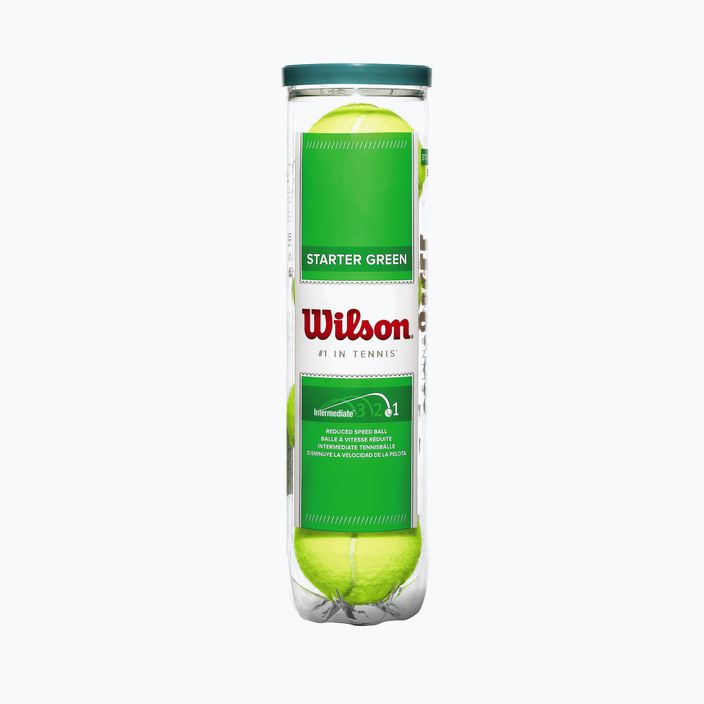 Vaikų teniso kamuoliukai Wilson Starter Play Green 4 vnt. geltoni WRT137400 2