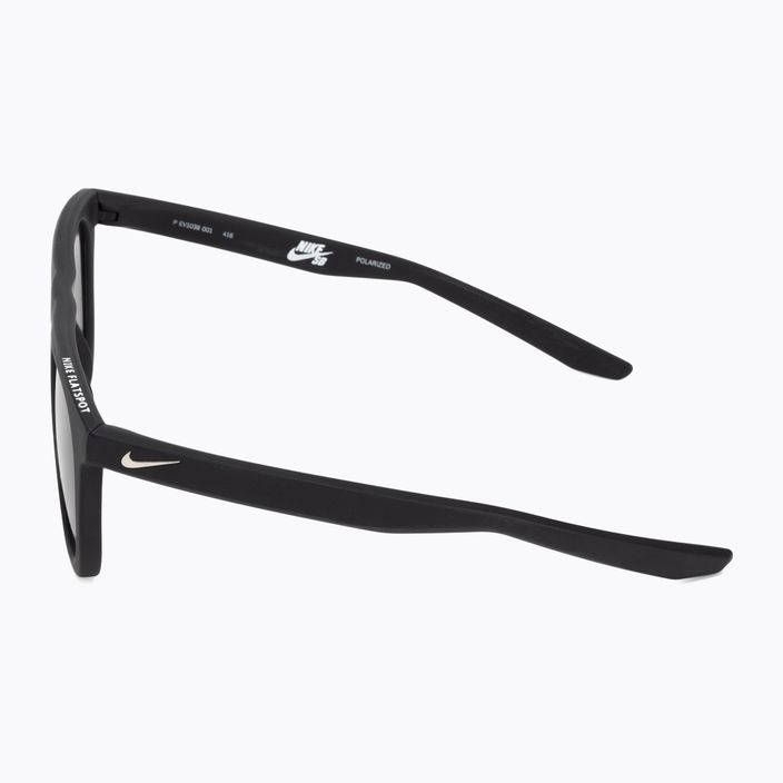 "Nike Flatspot P" matinės juodos/sidabrinės pilkos spalvos akiniai nuo saulės su poliarizuotais lęšiais 4