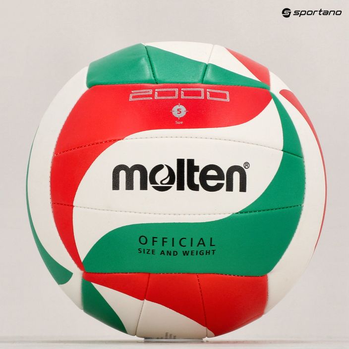 Tinklinio kamuolys Molten V5M2000-5 white/green/red dydis 5 6
