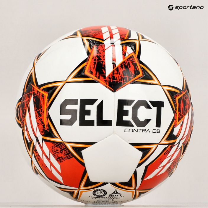 SELECT Contra DB v23 balta/raudona 4 dydžio futbolo kamuolys 6