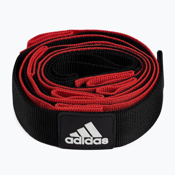Adidas juodai raudonas diržas treniruotėms ADTB-10608