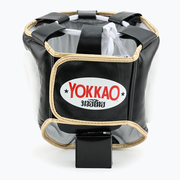 YOKKAO treniruočių galvos apsauga kovinis sportinis šalmas juodas HYGL-1-1 7