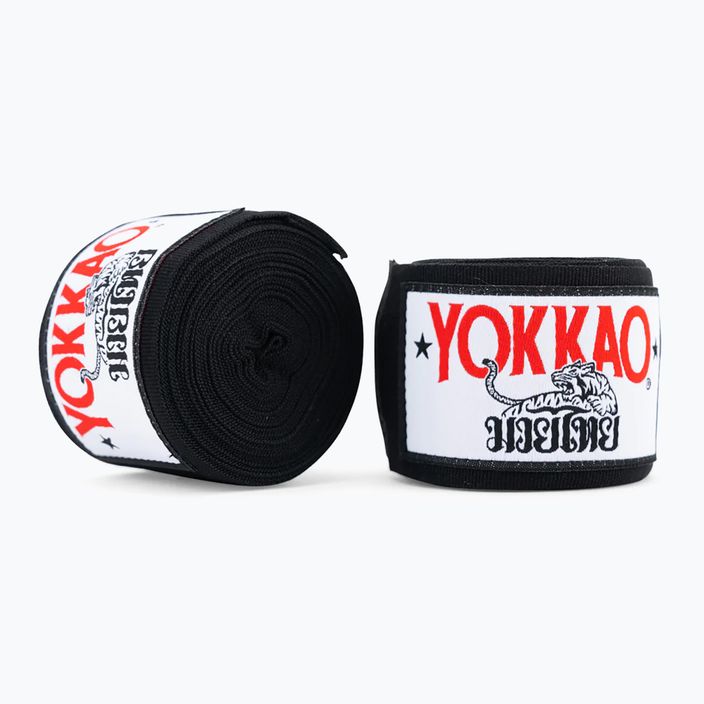 YOKKAO Premium bokso tvarsčiai juodi HW-2-1