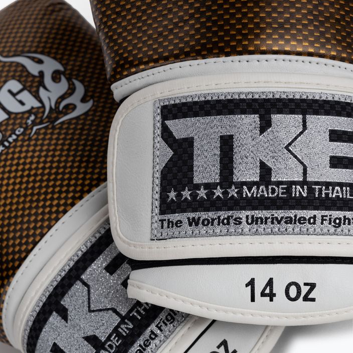 Top King Muay Thai Empower baltos bokso pirštinės TKBGEM-02A-WH 5