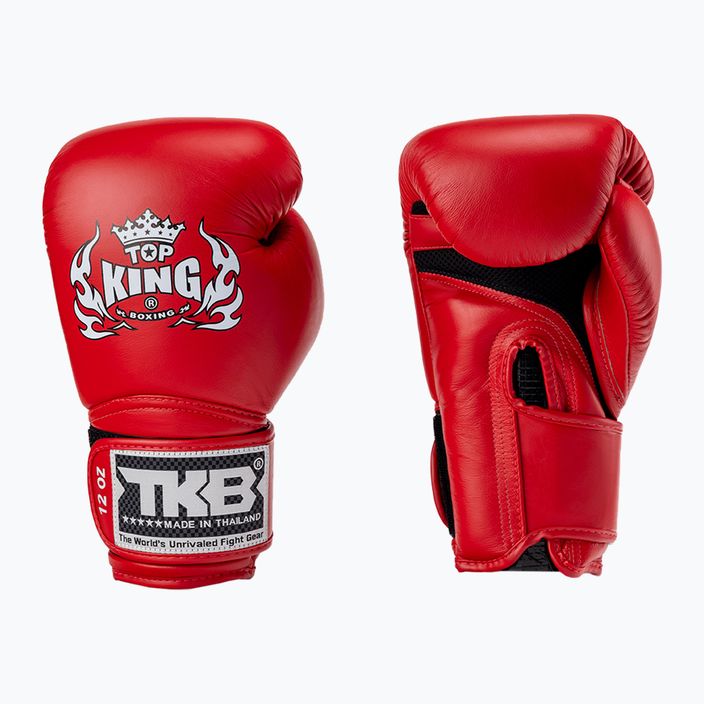 Top King Muay Thai Super Air bokso pirštinės raudonos TKBGSA-RD 3