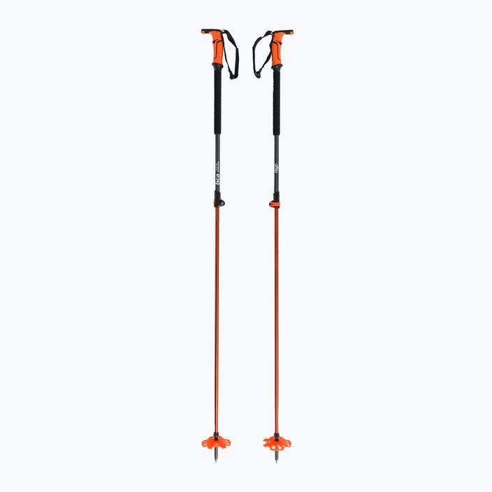 BCA Scepter Alu slidinėjimo lazdos juoda/oranžinė