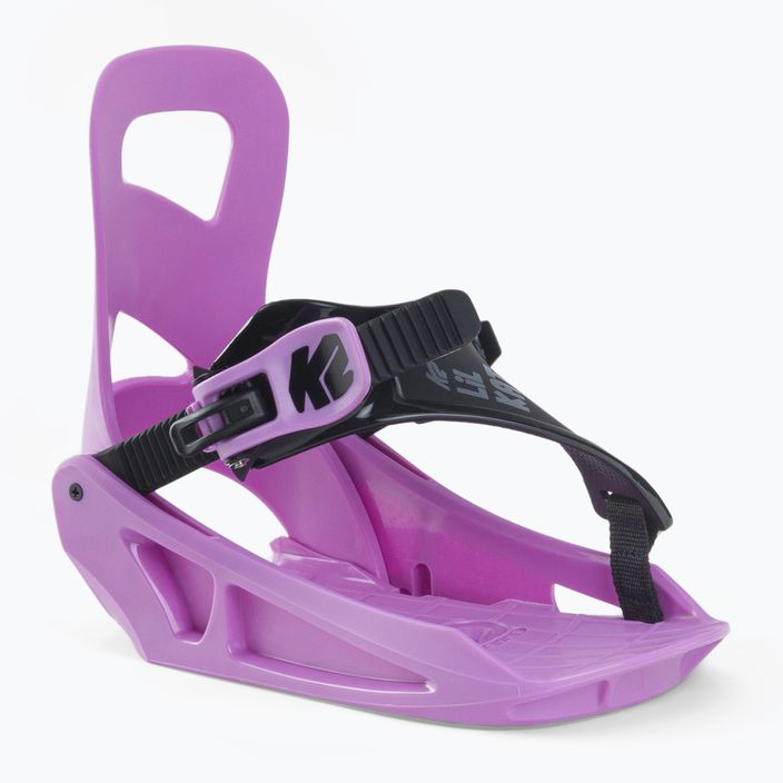 K2 Lil Kat vaikiški snieglenčių surišimo įtaisai violetinės spalvos 11F1017/12