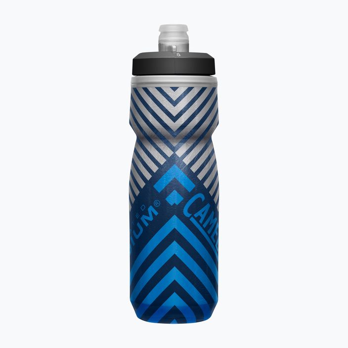 Dviračio vandens butelis CamelBak Podium Chill 620 ml navy/ blue stripe 2