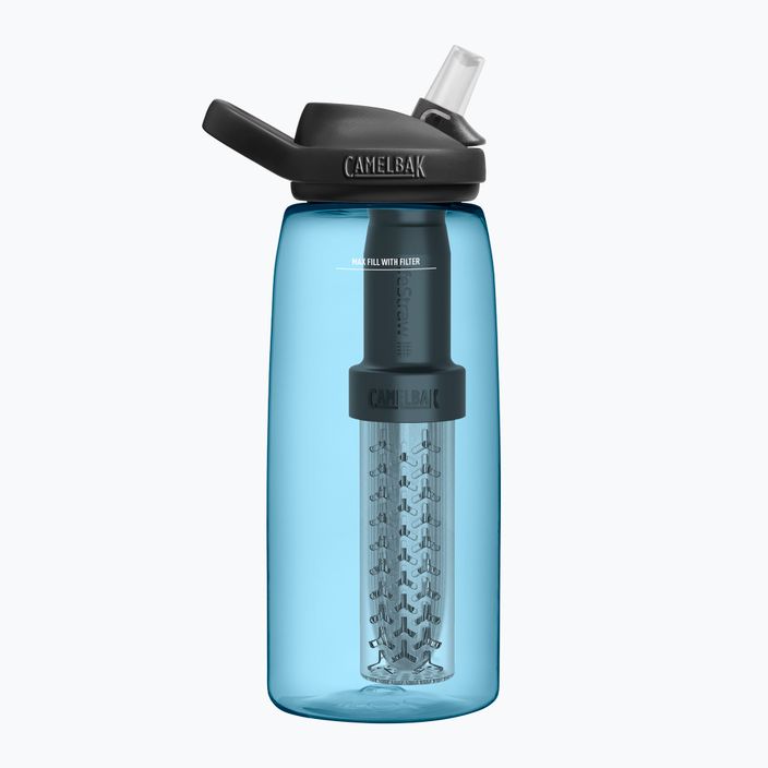 CamelBak Eddy+ kelioninis buteliukas su LifeStraw filtru 1000 ml, mėlynas 7