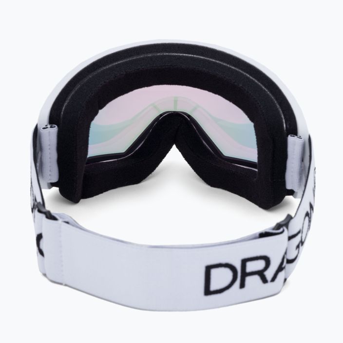 DRAGON DX3 OTG slidinėjimo akiniai balti/šviesiai rožiniai ion 3