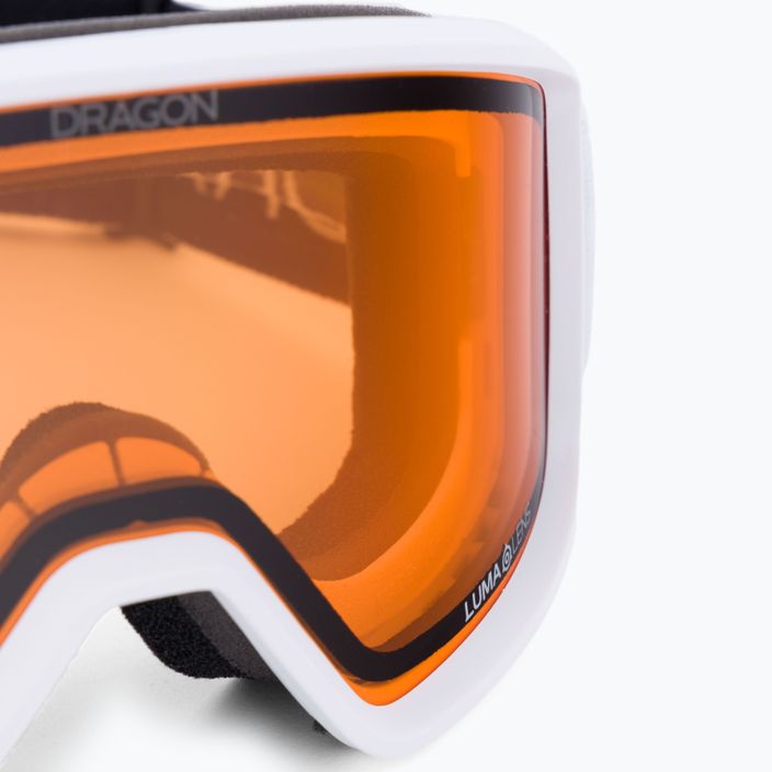 DRAGON DXT OTG balti/luminescenciniai gintariniai slidinėjimo akiniai 47022-101 5