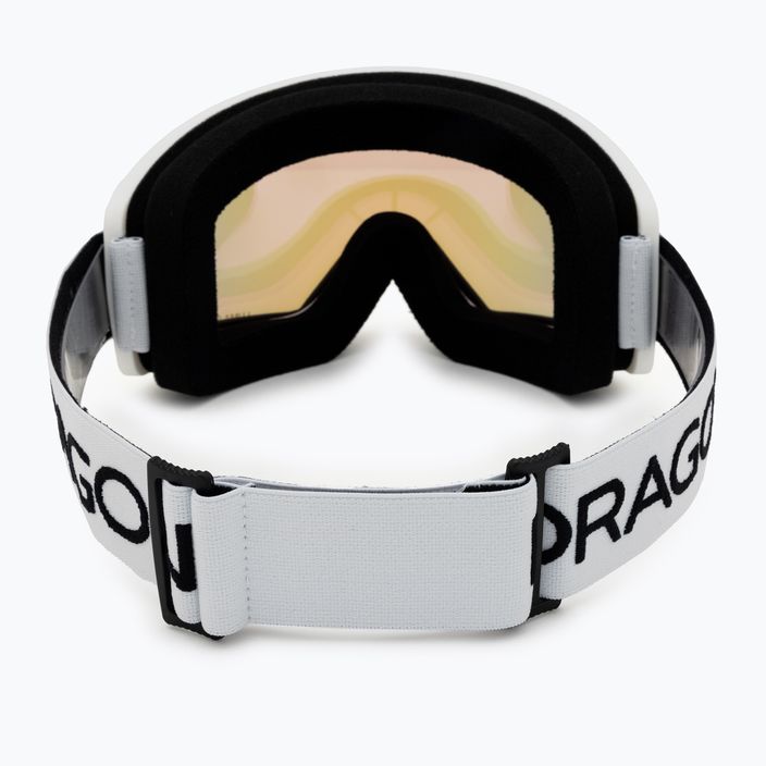 DRAGON L DX3 OTG slidinėjimo akiniai balti/šviesūs rožiniai jonai 3