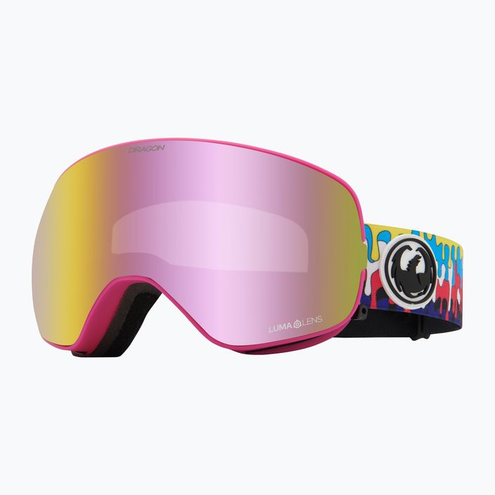 DRAGON X2S drip/lumalens pink ion/dark smoke slidinėjimo akiniai 6