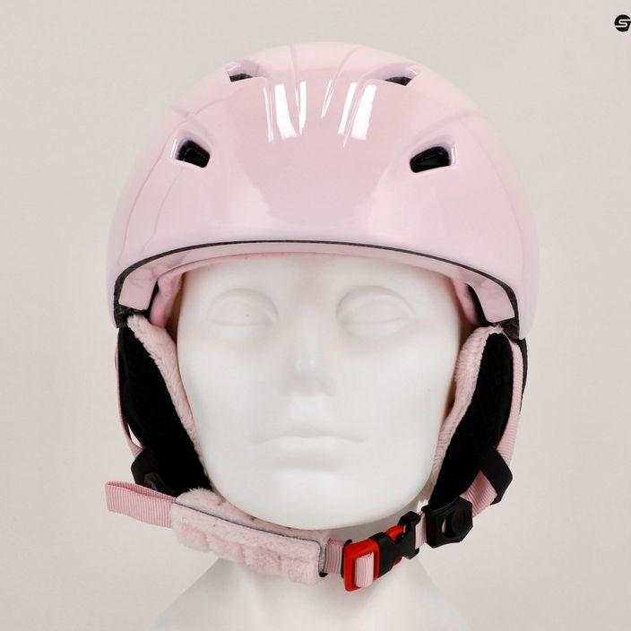 Vaikiškas slidinėjimo šalmas 4F U030 šviesiai rožinės spalvos 11