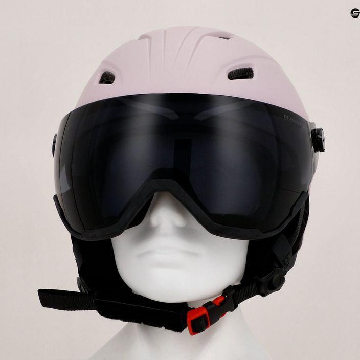 Moteriškas slidinėjimo šalmas 4F F032 šviesiai rožinės spalvos 11