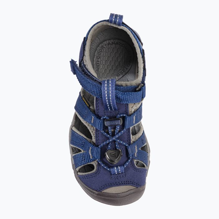 Vaikiški žygio sandalai KEEN Seacamp II CNX blue depths/gargoyole 6