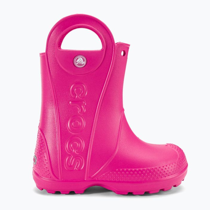 Vaikiški lietaus batai Crocs Handle Rain Boot Kids candy pink 2