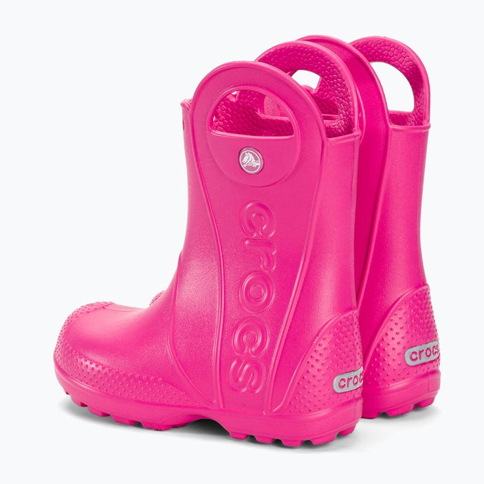 Vaikiški lietaus batai Crocs Handle Rain Boot Kids candy pink 3