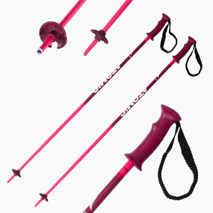 Atomic AMT JR rožinės spalvos vaikiškos slidinėjimo lazdos 7