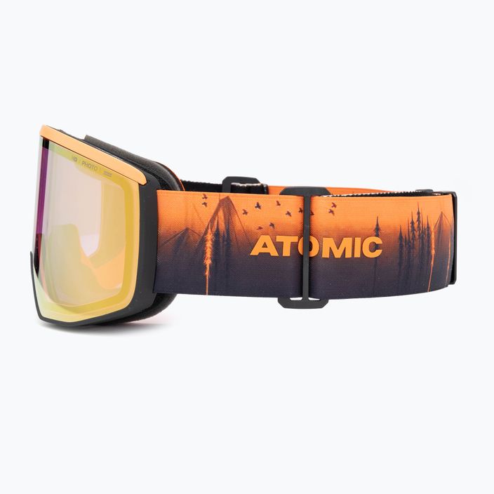 Slidinėjimo akiniai Atomic Four Pro HD Photo black/orange/tree/amber gold 5