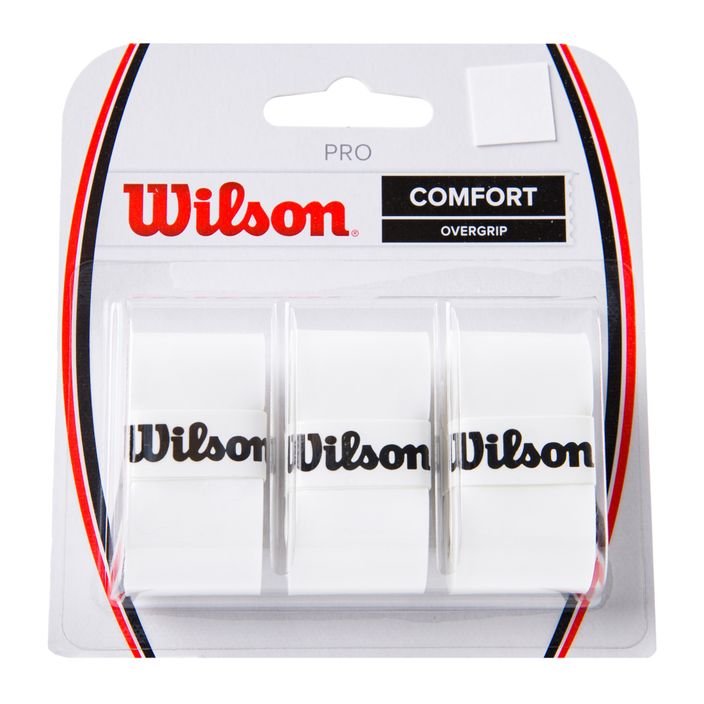 Wilson Pro Comfort Overgrip teniso raketės apvyniojimai 3 vnt. balti WRZ4014WH+ 2