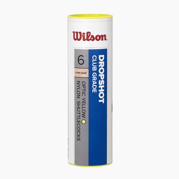 Wilson Dropshot badmintono raketės 6 vnt. geltonos WRT6046YE+ 2